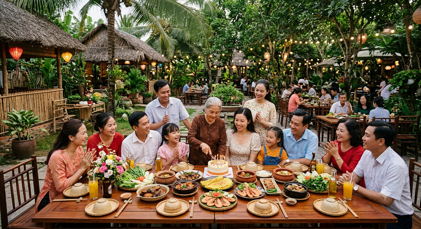 Khái quát về xu hướng tổ chức tiệc sinh nhật và nhu cầu ẩm thực tại Mỹ Tho