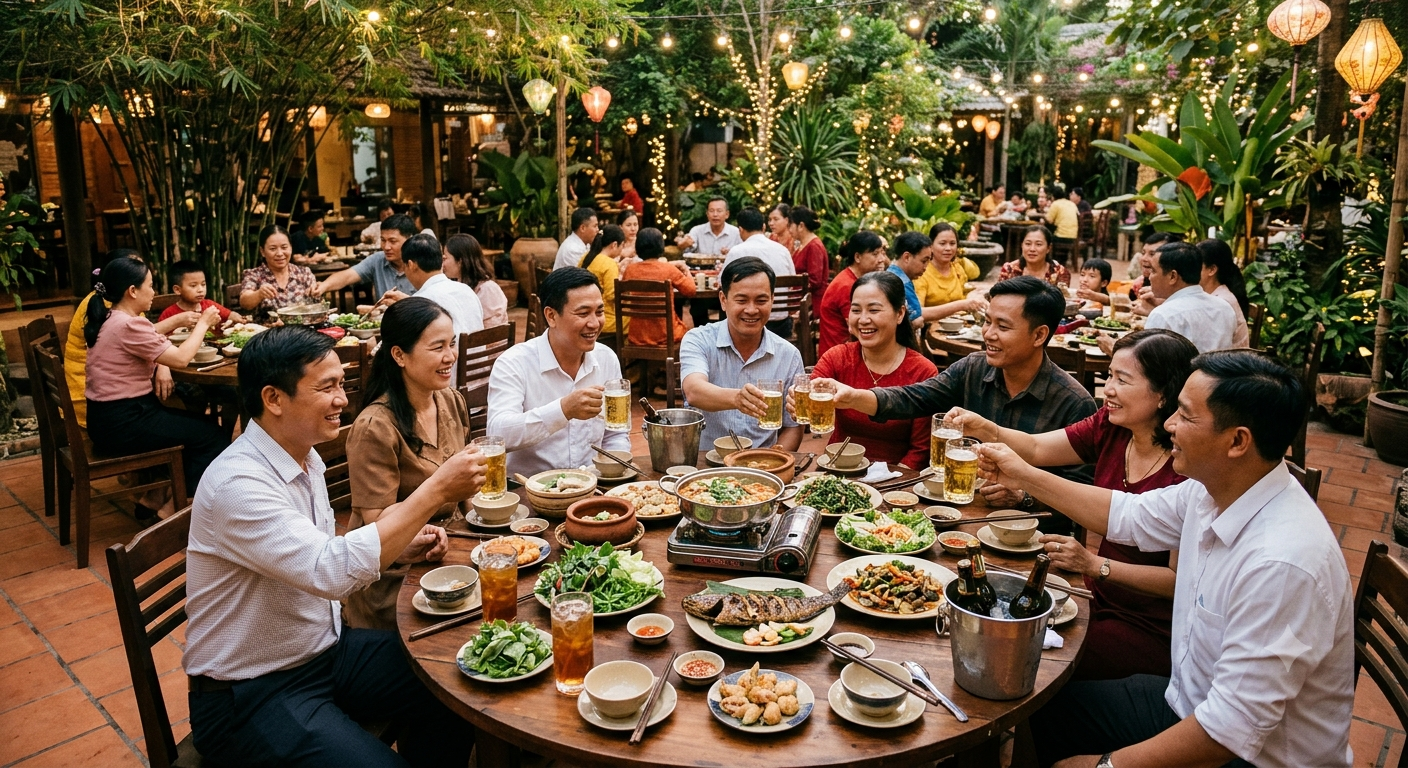 Kinh nghiệm chuẩn bị và lưu ý khi đặt tiệc tất niên