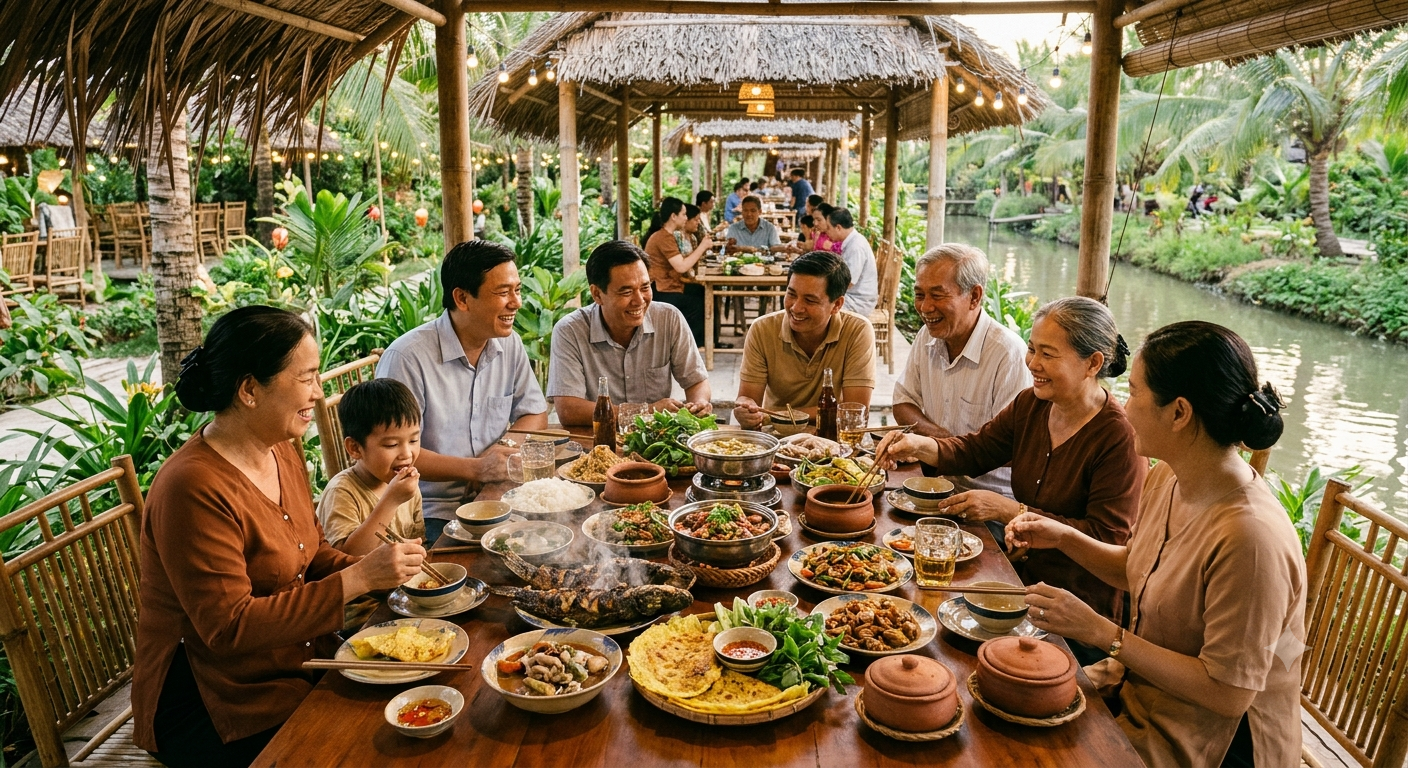 Khám phá hương vị ẩm thực miền Tây đậm đà trong các bữa tiệc gia đình