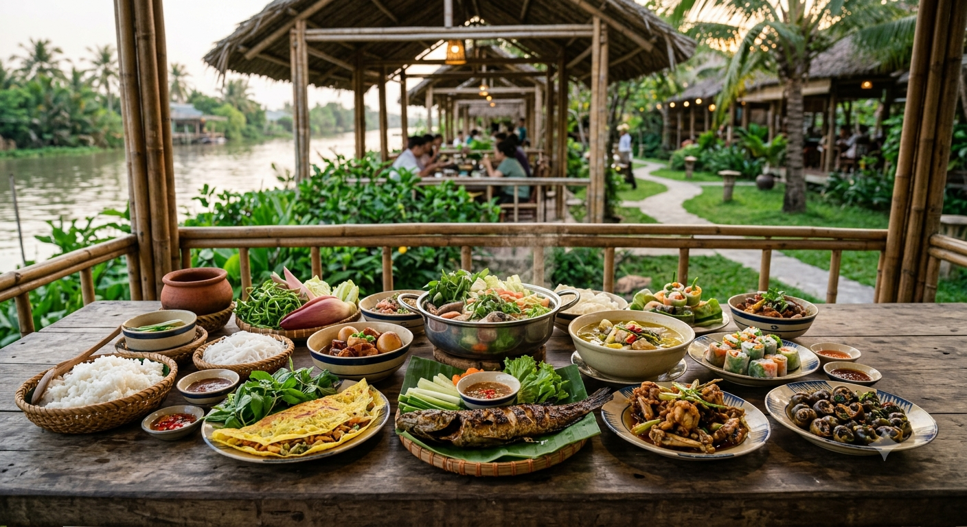 Sự phong phú của các món ăn dân dã và đặc sản